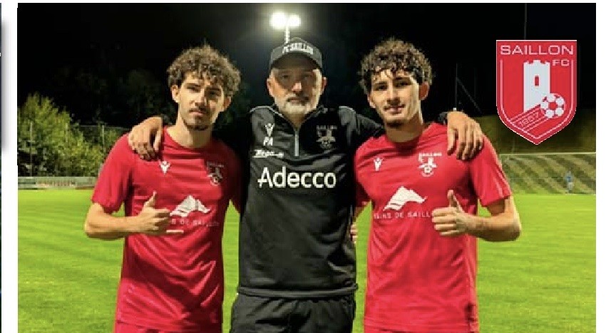 Dany, Adriano et Pasquale D'Agostino au stade